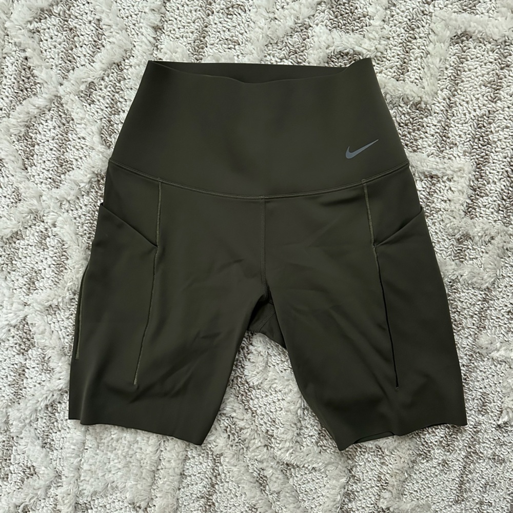 Nike Women's Dark Green Bike Shorts